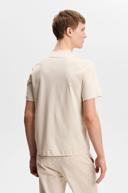 ACE MOCK NECK T-SHIRT Moonbeam