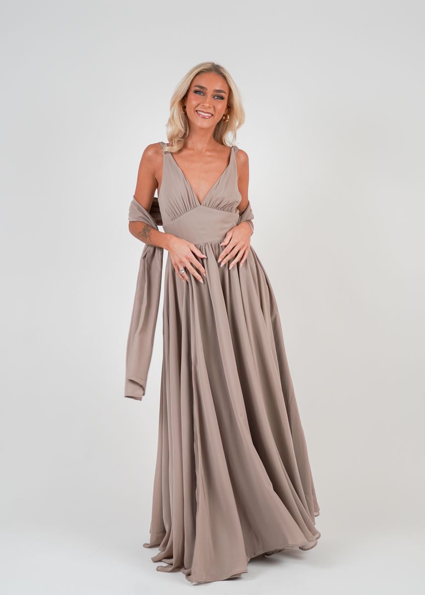 ALISA MAXIKJOLE Lys Brun