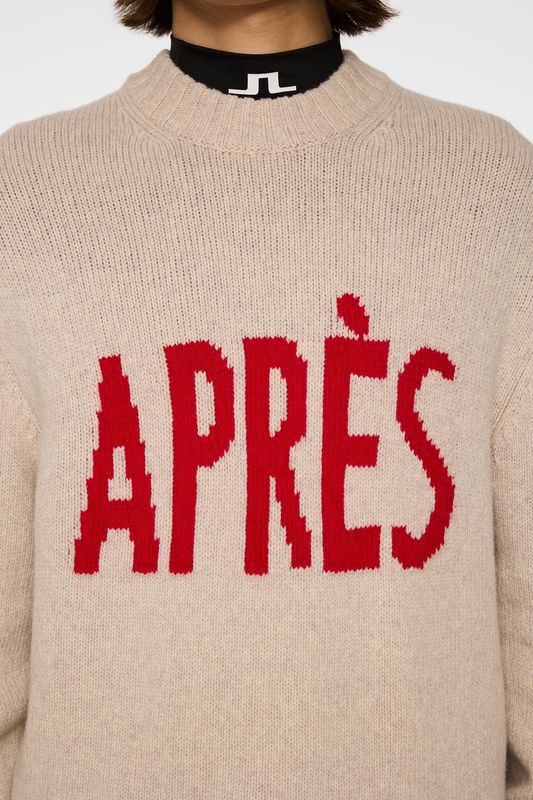 FABIAN GRAPHIC KNIT SWEATER Moonbeam
