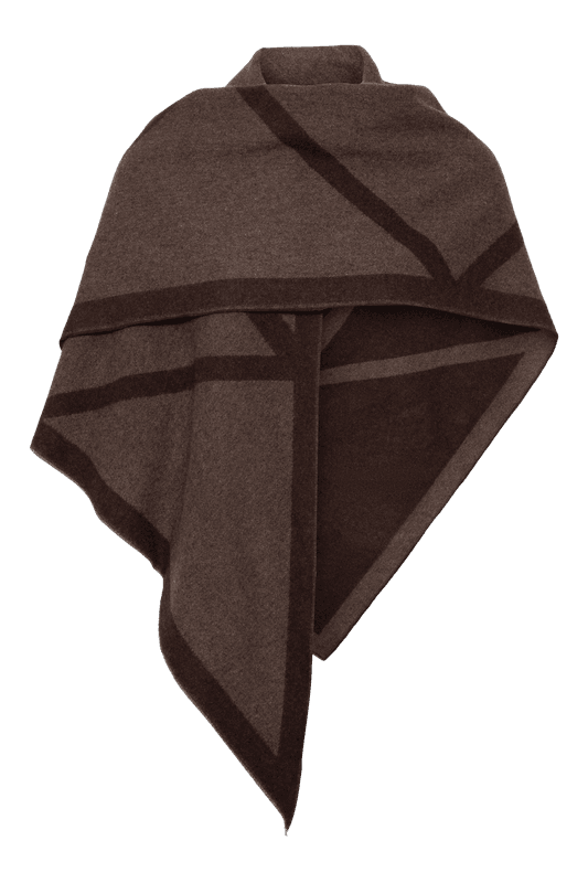 TRIANGLE SCARF Cacao/Tobacco