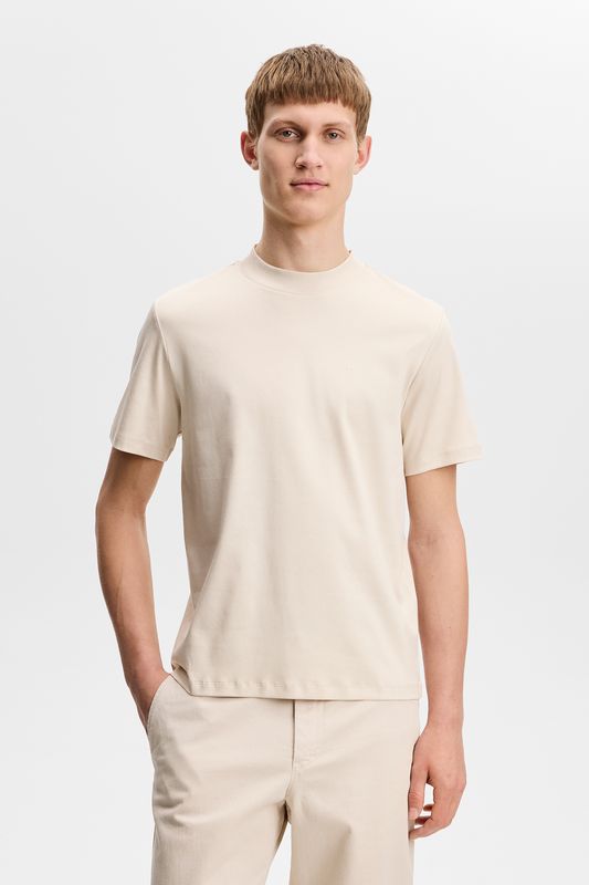 ACE MOCK NECK T-SHIRT Moonbeam
