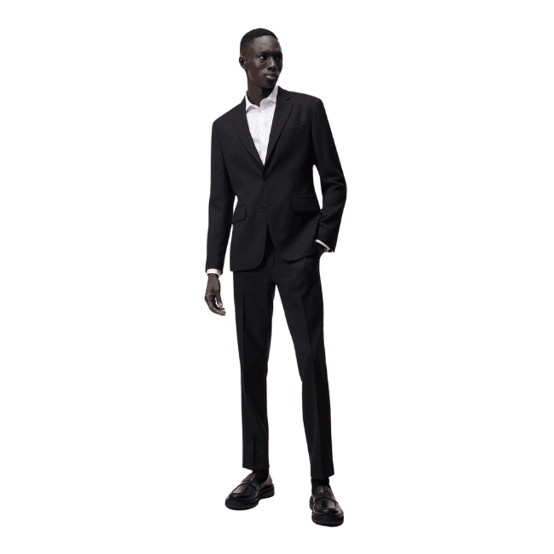 HOPPER U ACTIVE HOPSACK BLAZER BLACK