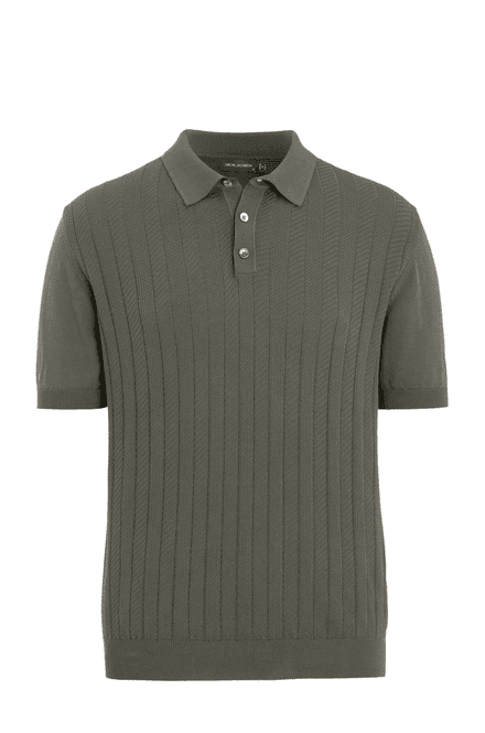 Hovedbilde BARTO STRIPE POLOSHIRT Nettle Green