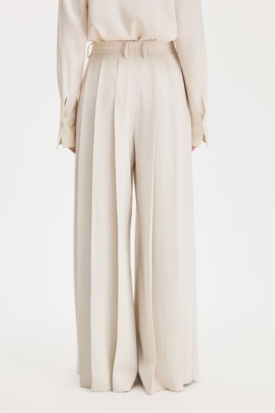 Hovedbilde FULLY PLEATED TROUSERS Ivory