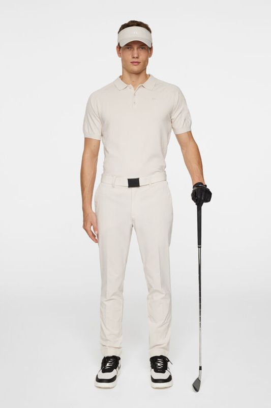 MARTINES KNITTED POLO SHIRT Moonbeam