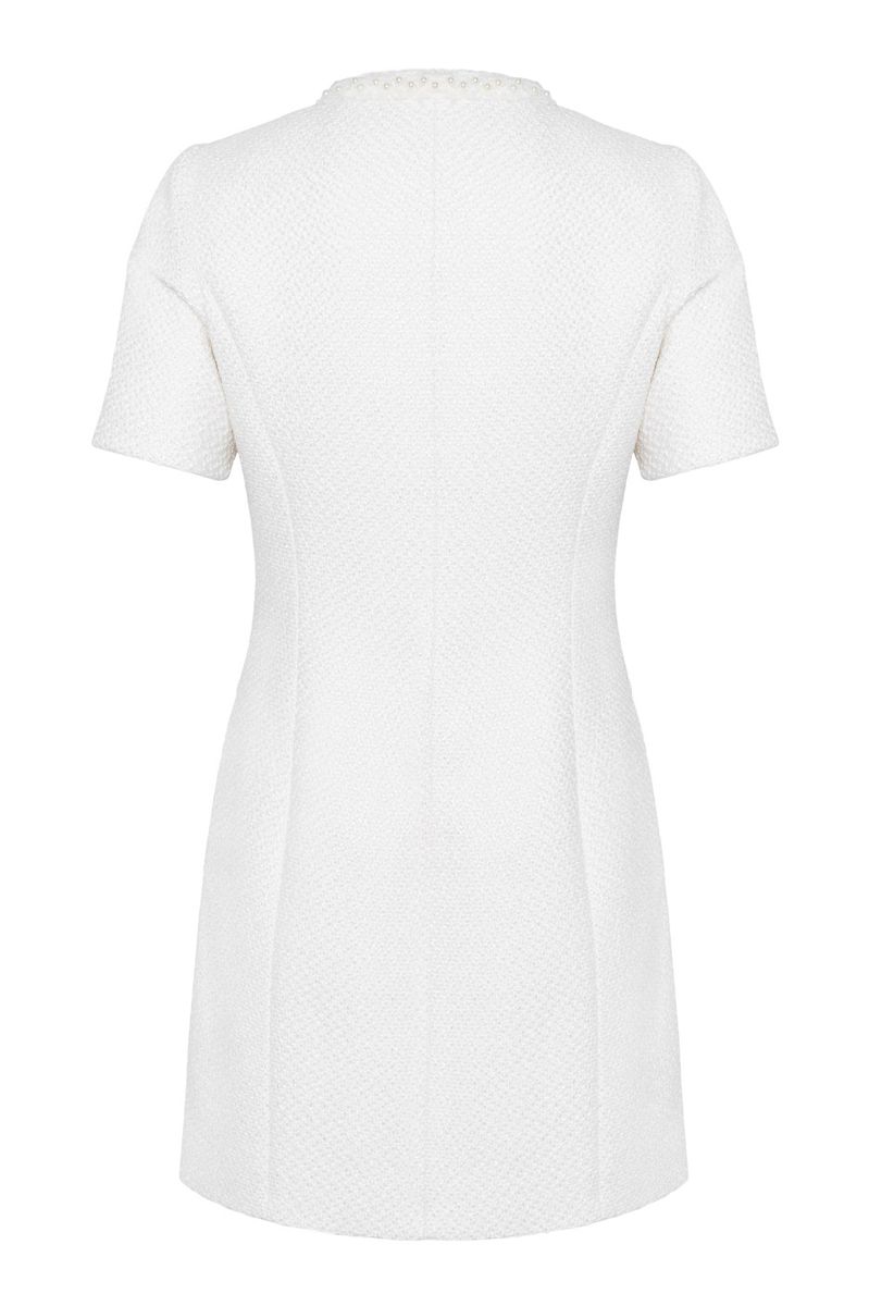 ABBOT MINI DRESS White