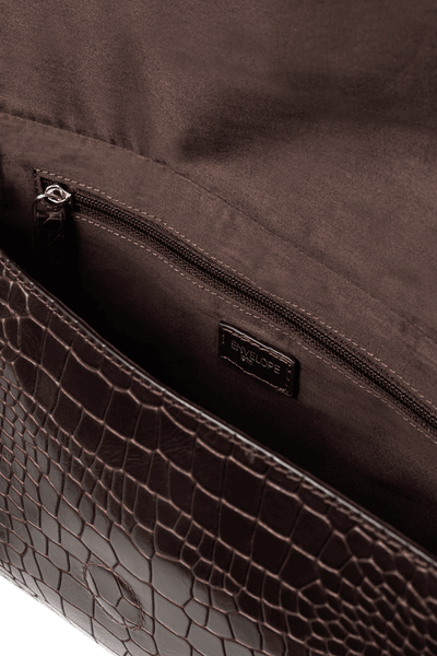 Hovedbilde ONYX CLUTCH Brown Croc