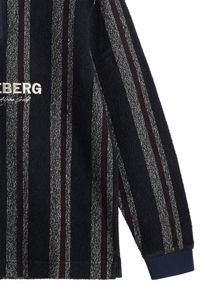 Hovedbilde BERGMAN JACQUARD OVERSIZE POLO Stripe Navy