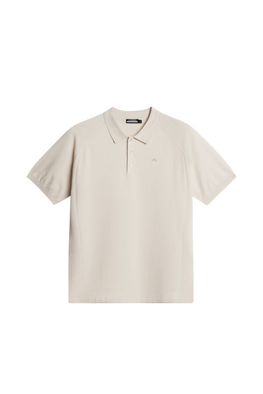 MARTINES KNITTED POLO SHIRT Moonbeam