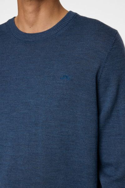 Hovedbilde KEANE MERINO CREW NECK Vintage Indigo Melange