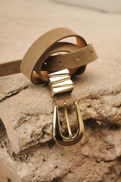 Hovedbilde AZELIA BUCKLE LEATHER BELT Taupe