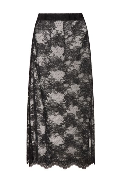 Hovedbilde ALICE SHEER LACE MIDI SKIRT Black