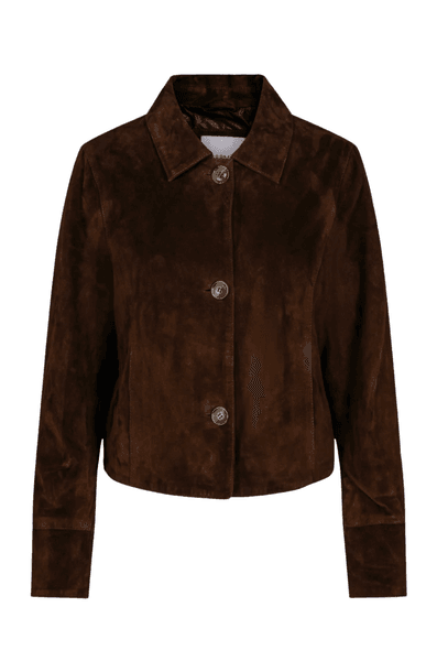 Hovedbilde ALLY SEMSKET SKINNJAKKE Brun