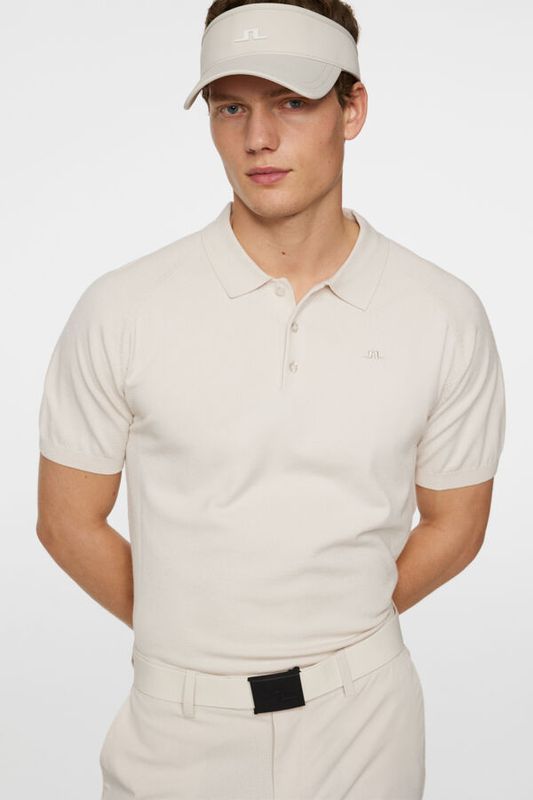 MARTINES KNITTED POLO SHIRT Moonbeam