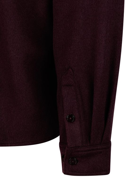 ORAZIO WOOL SHIRT Burgunder