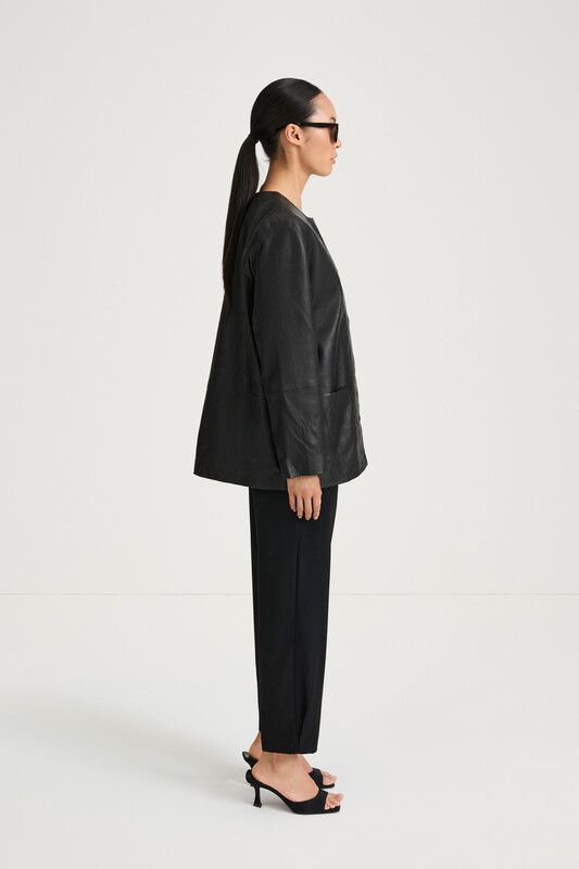 VALENCIA LEATHER JACKET Black