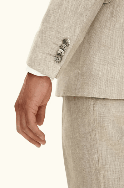 Hovedbilde FARRIS DOBBELTSPENT LINBLAZER Beige