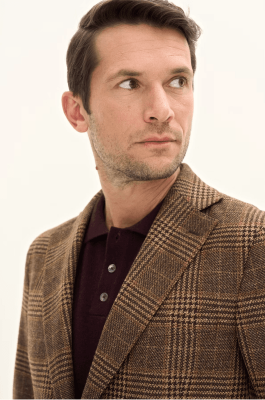 FERRY PATCH SOFT BLAZER Brown Leaf