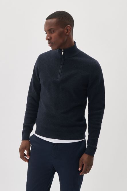 Hovedbilde MALAGOON HALF ZIP Dark Navy Melange