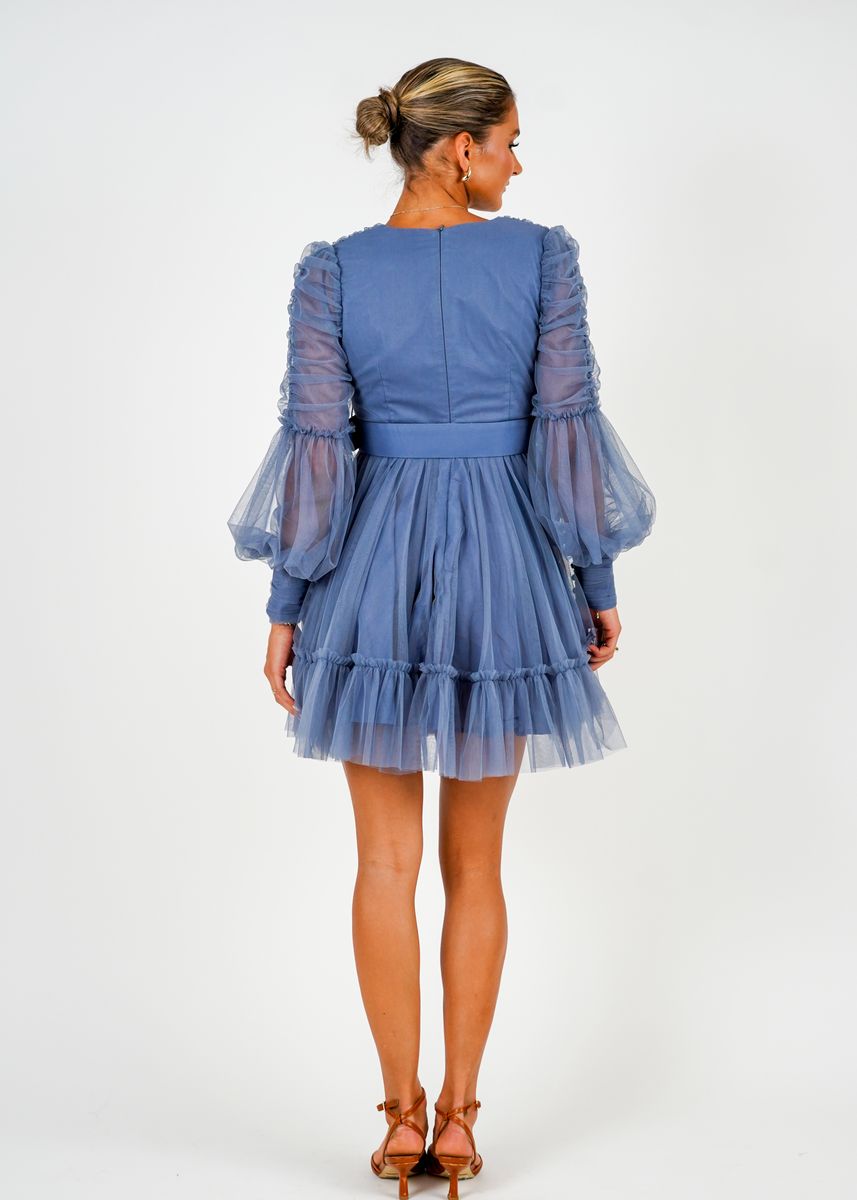 AURORA DRESS Blueberry