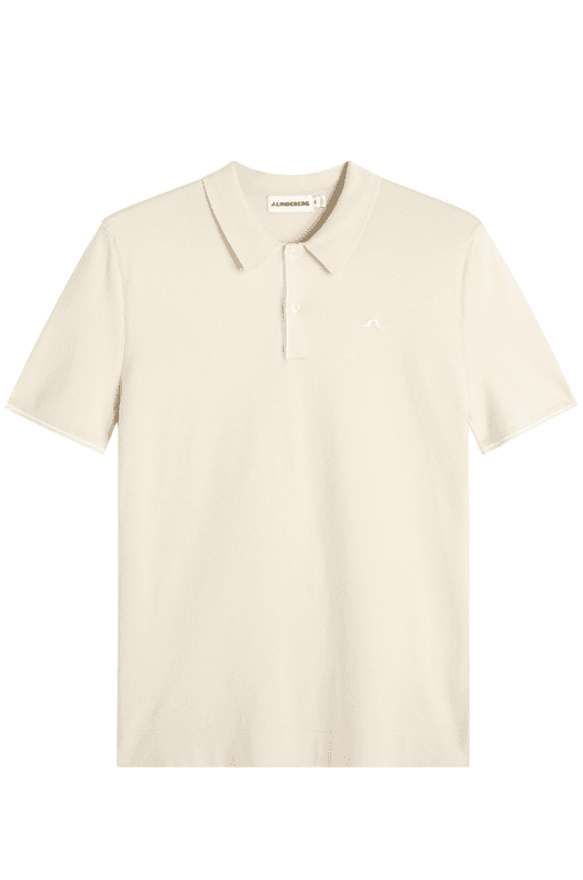 MATHEO KNIT GOLF POLO Moonbeam