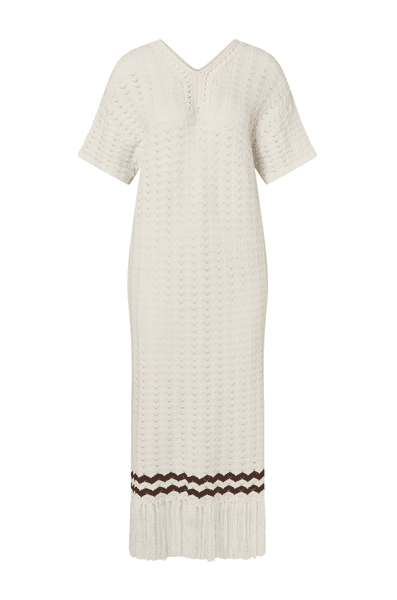 Hovedbilde KIRA KNITTED FRINGE MIDI DRESS