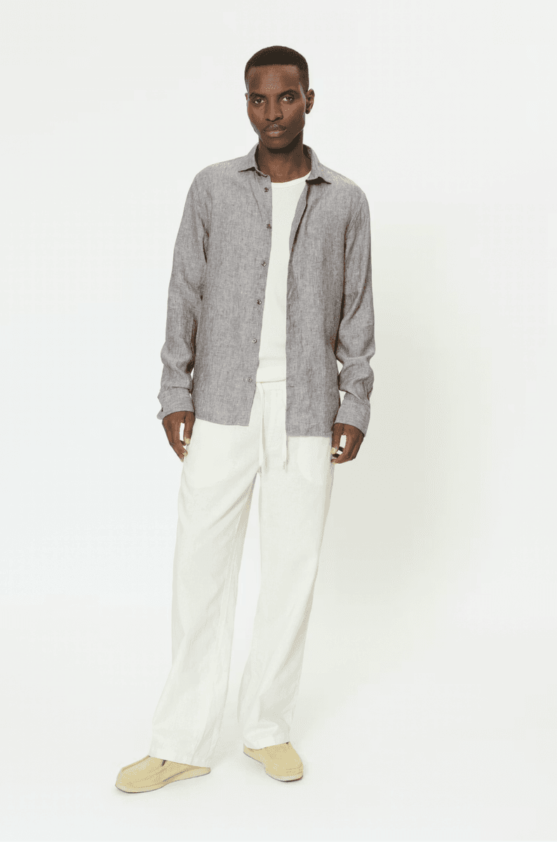 MARC SHORT LINSKJORTE Brun
