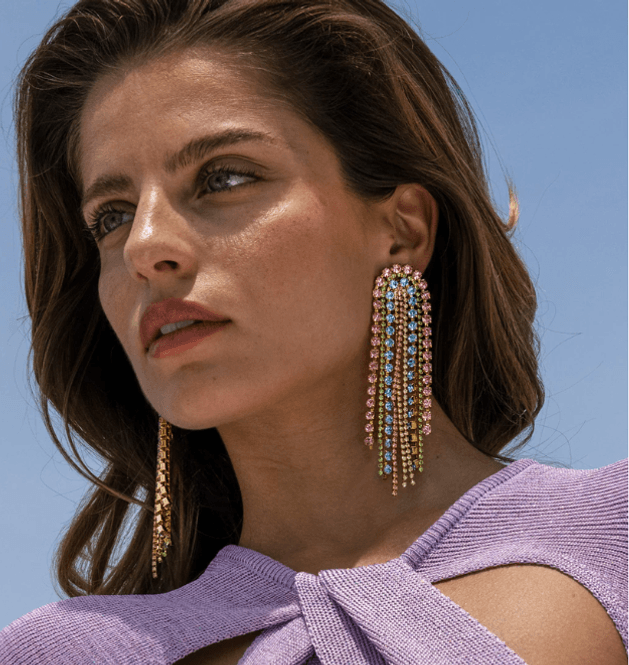 Hovedbilde UNA EARRINGS GOLD Dreamscape Combo