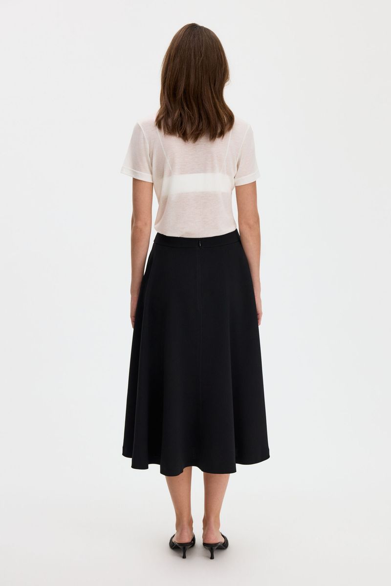 FLARED SKIRT Black