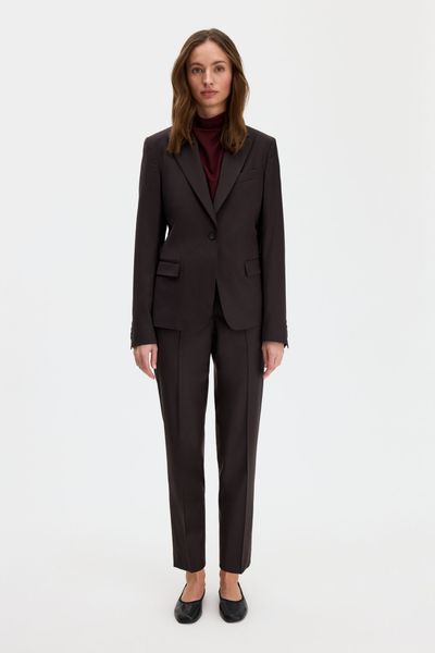 Hovedbilde SASHA COOL WOOL BLAZER Dark Chocolate
